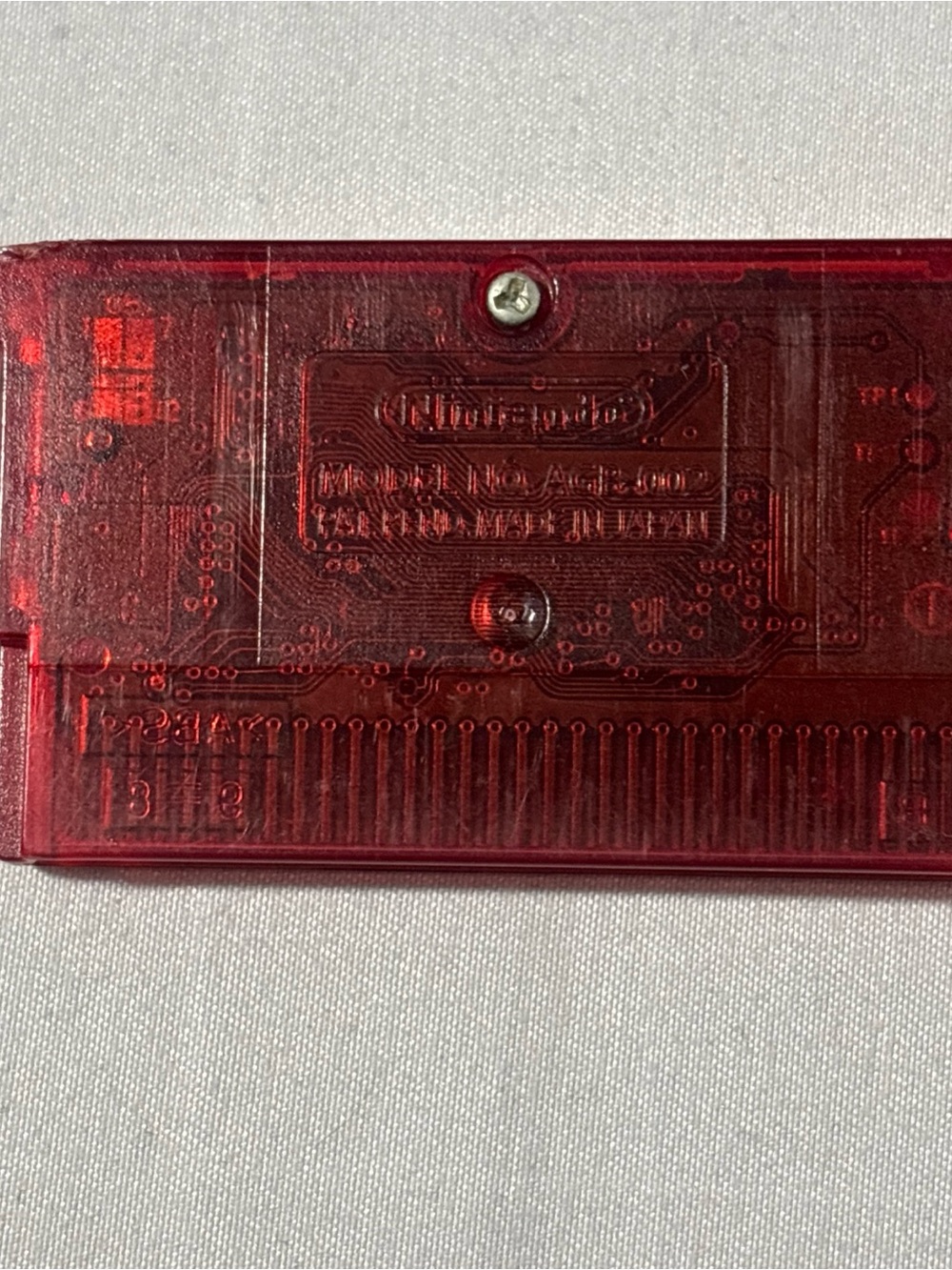 Authentic Nintendo Pokémon Ruby Version Game Cartridge - Translucent Red Tested - Picture 4 of 6